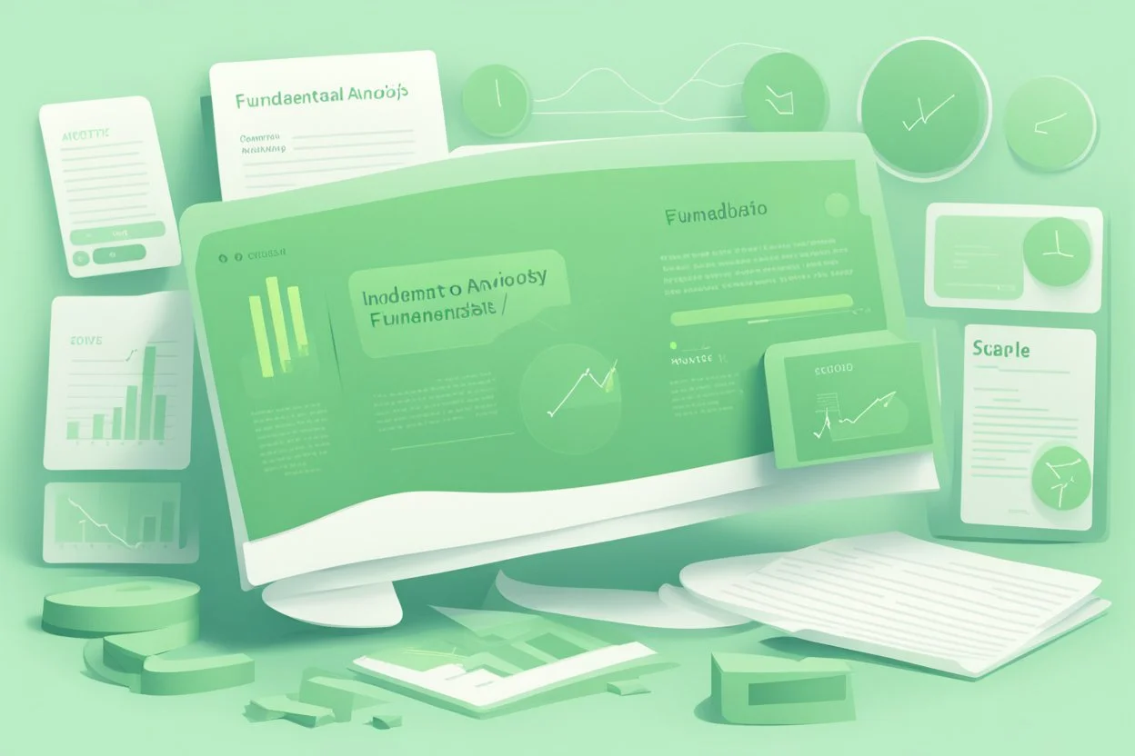 Introduction to Fundamental Analysis, flat light green style