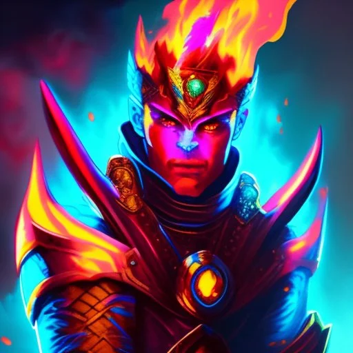 A flaming-eyed commander with flaming light blue pupils stands atop a squire Two infinity gauntlets contain six infinity stones, one of which is made with nano In the hands of a powerful man walking