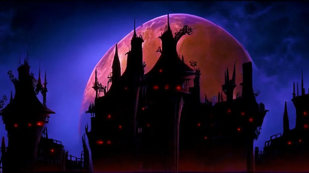 castle at night