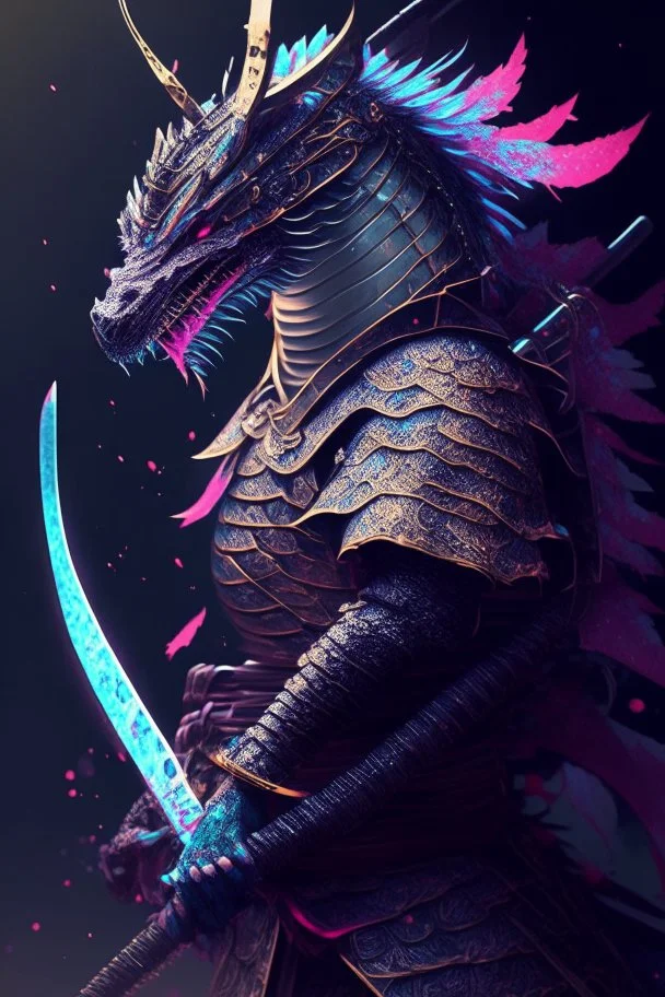 Magical dragon based off a samurai