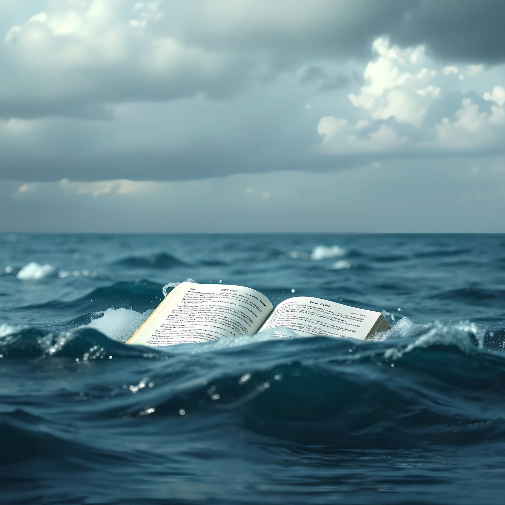 mistic text "Zohar" emerge from oceanic sea