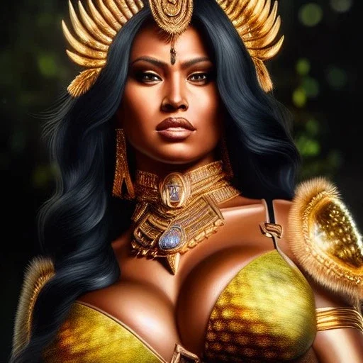 Ultra detailed fullbody Portrait in oil on canvas of busty Amazon warrior with armor,extremely detailed digital painting,ultrarealistic skin,intense stare, extremely detailed face, crystal clear eyes, mystical colors ,perfectly centered image, perfect composition, rim light, beautiful lighting,masterpiece ,8k, stunning scene, raytracing, anatomically correct, in the style of Simon Bisley and Ohrai Noriyoshi and robert e howard and Steve Jung and Wizyakuza and uncannyknack.