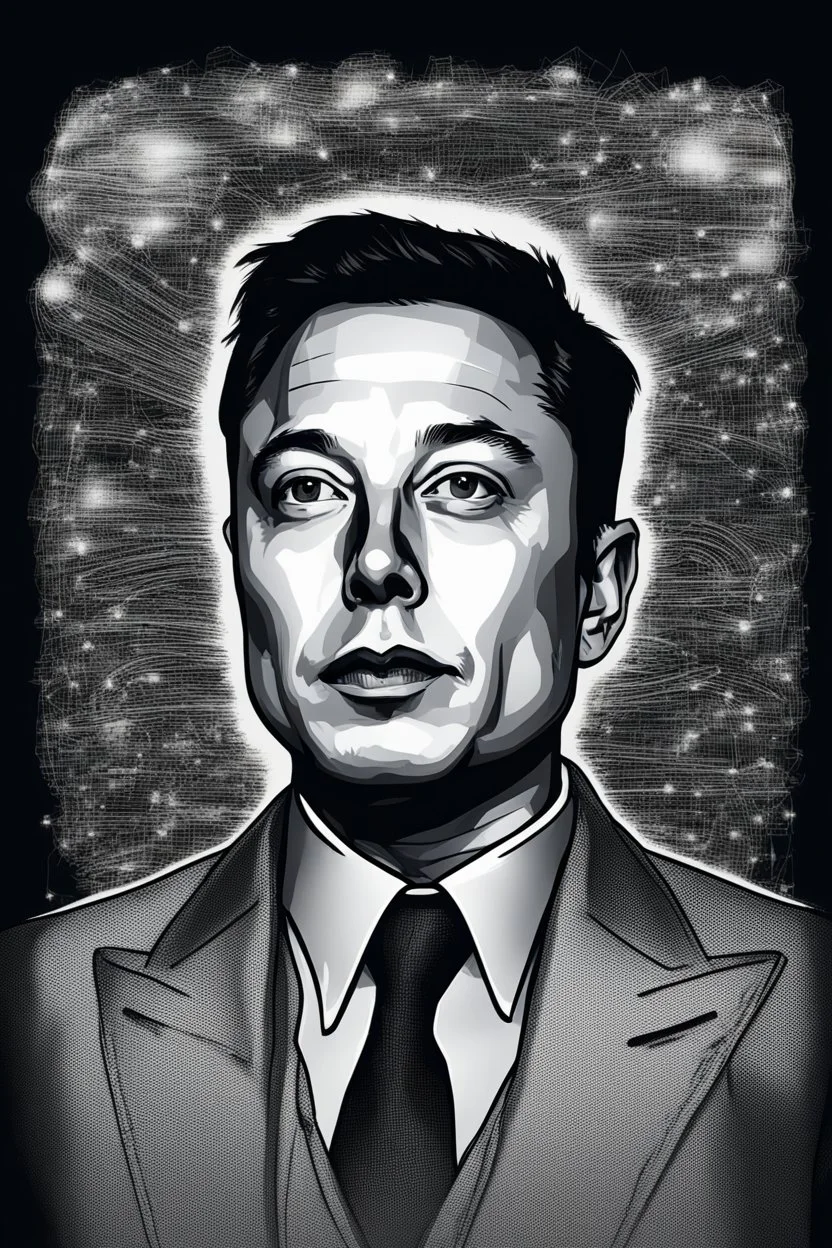 Portrait of Elon musk