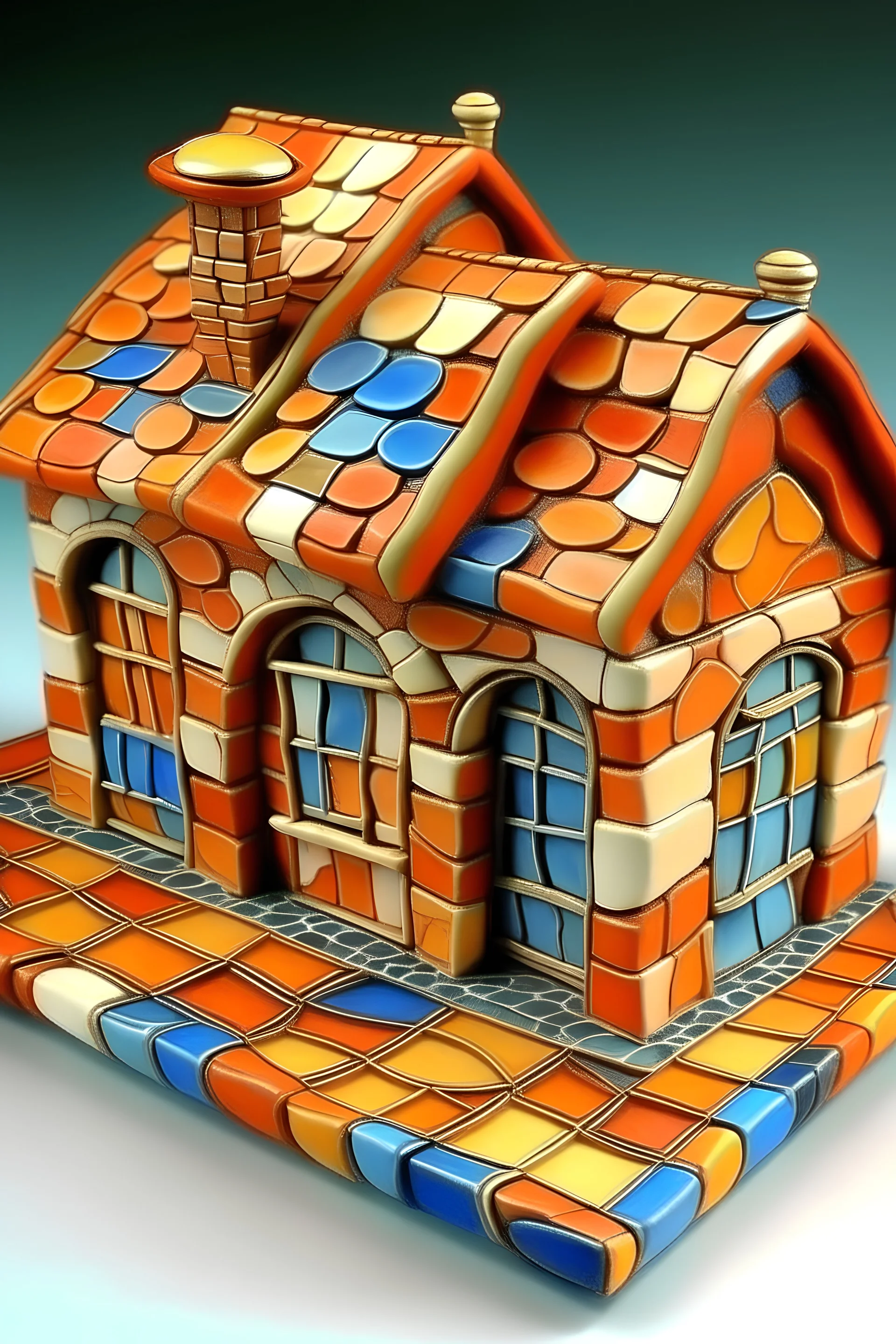 Ceramic tiles house