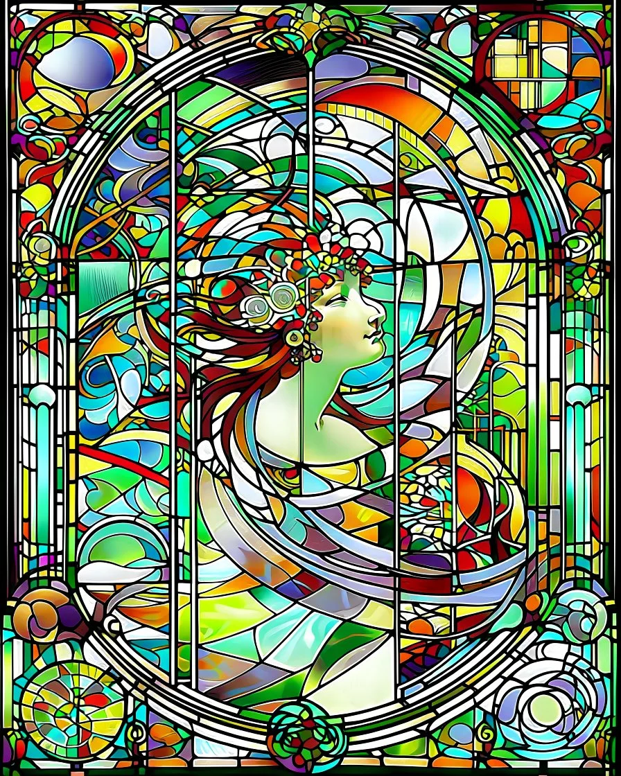 Alphonse Mucha . STAINED GLASS