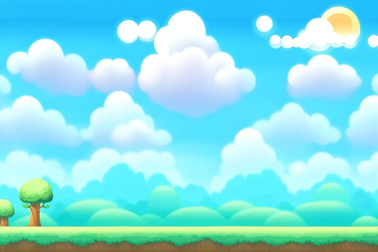 parallax clouds and sky background for 2d horizontal platformer