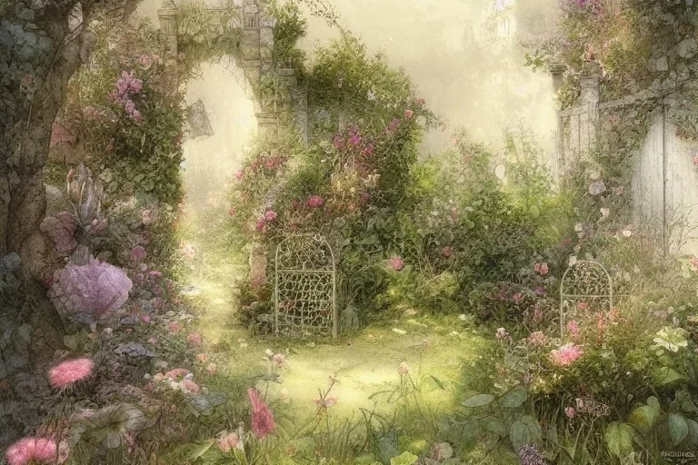 a beautiful secret garden, by jean-baptiste monge