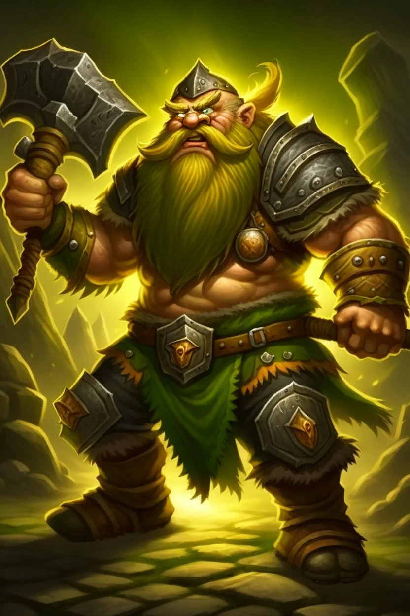 dwarf savage angry axes cleaver attack striking swinging chopping dual wielding two weapons mad consumed warcraft war knight soldier strong attacking furious wrath small silly fighter brawler strong