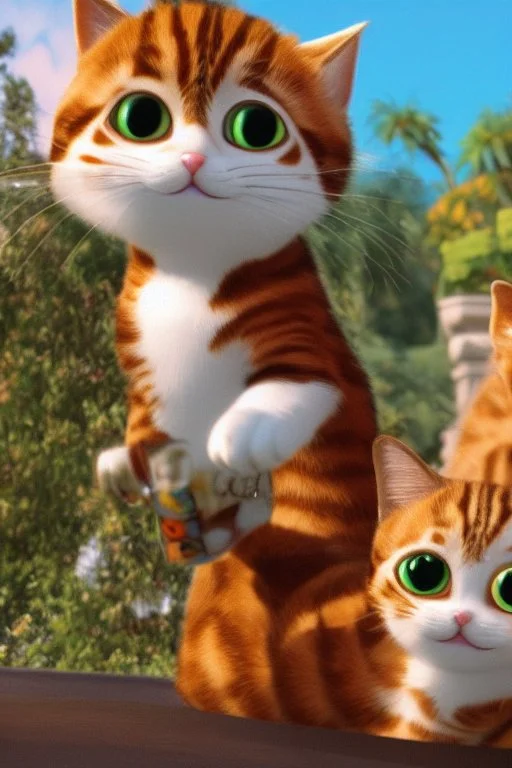 Cats on holiday Pixar