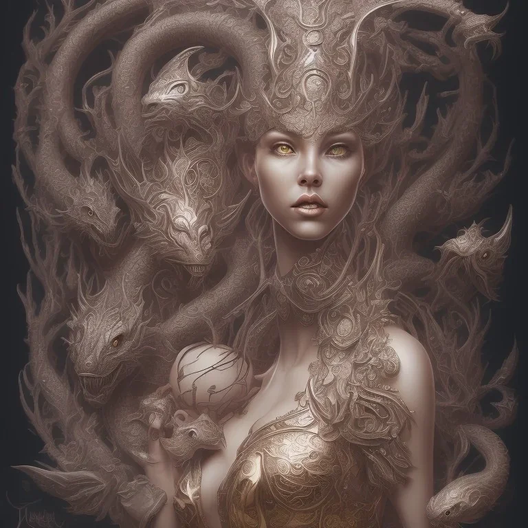 sango fantasy, fantasy magic, intricate, sharp focus, illustration, highly detailed, digital painting, concept art, matte, artgerm and paul lewin and kehinde wiley, masterpiece sexy lips Asian afro lips black African lady body mermaid Dragon head silver bright rain lady outer space mermaid pretty skull head