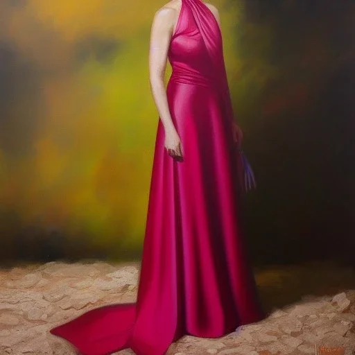 Full body portrait, painting, medium shot lady style of Nampeyó