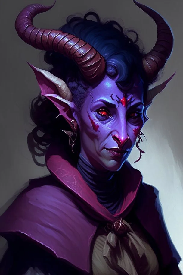 A mother tiefling