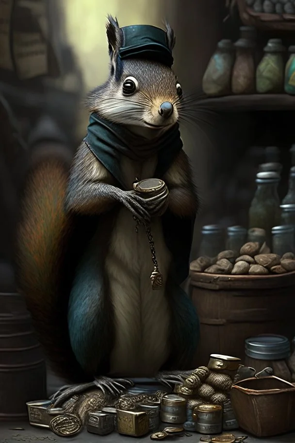 blackmarket artifacts merchant who is a squirrel