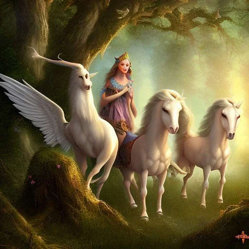 sweet pegasi in the forest of purgatory