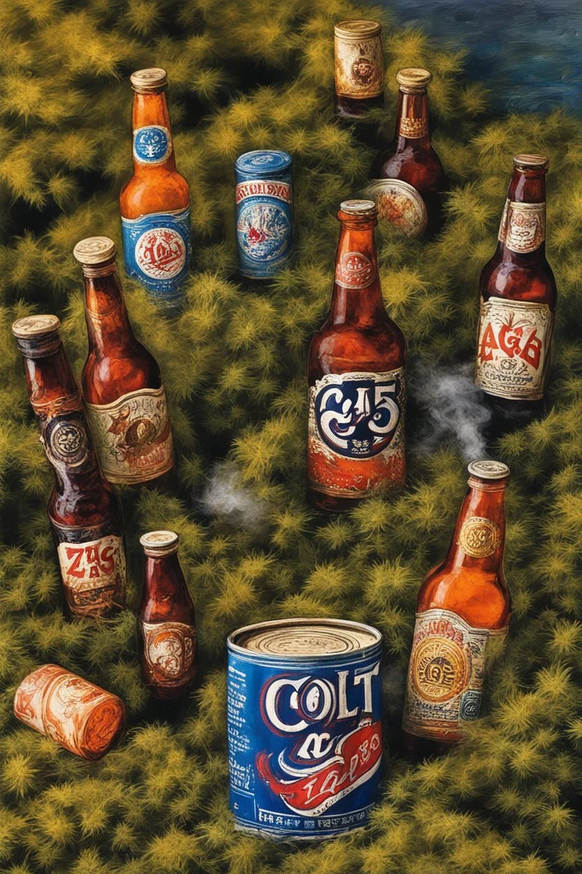 Colt 45 and two Zig-Zags, baby, that's all we need (come on) We can go to the park, after dark Smoke that tumbleweed (uh) And as the marijuana burn, we can take our turn