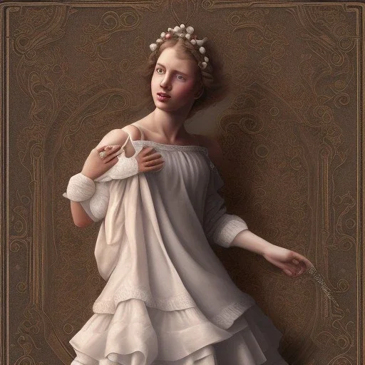 White dress Renaissance Style