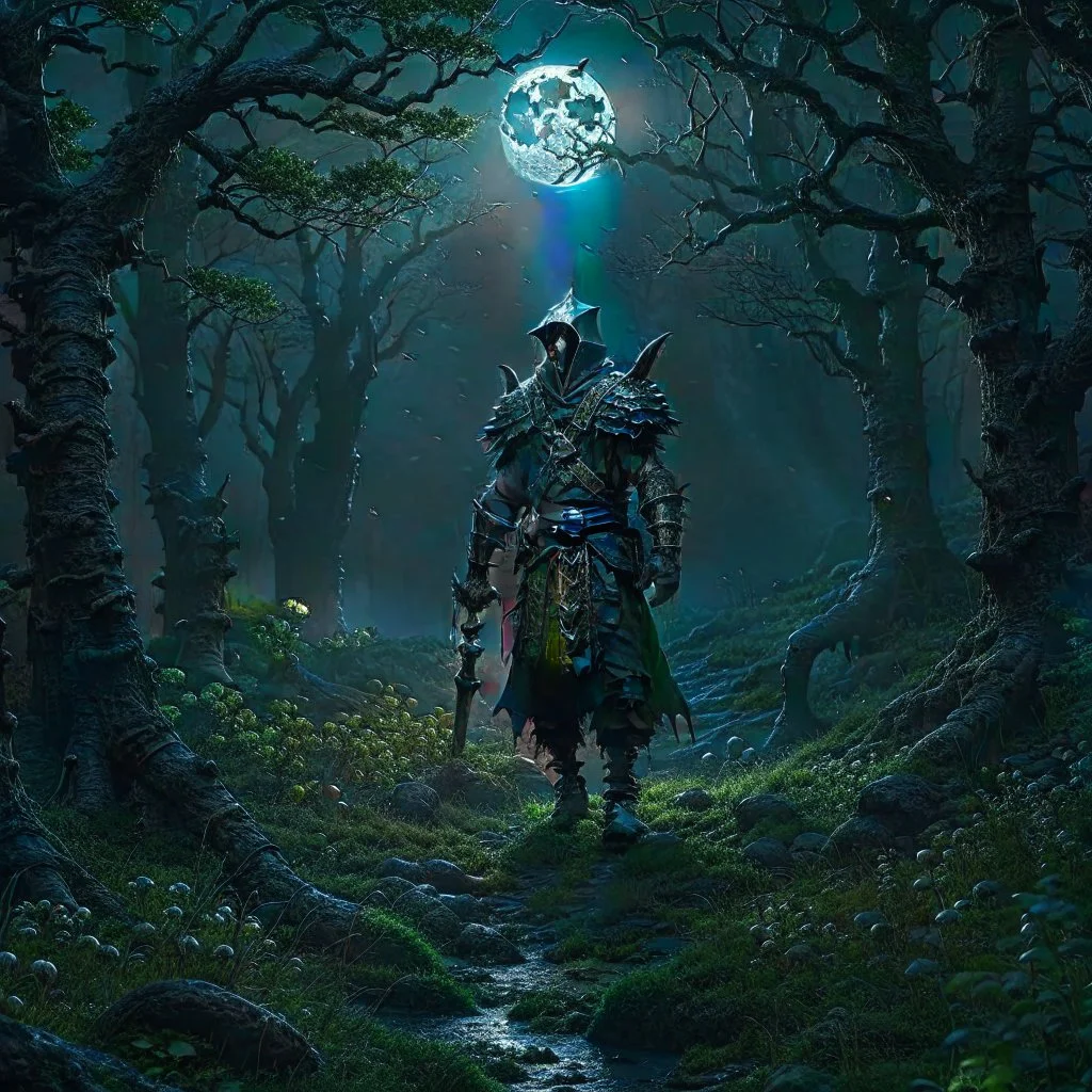 A brave and curious dark warrior ignored the warnings of the villagers and decided to find out the truth. One great moon in the night, armed only with a mic, he made her way through the overgrown forest to the graveyard. . As he opened the creaking front door, an eerie gust of wind greeted him, causing his lantern to flicker. Cinematic, 4k, epic shot from Steven Spielberg movie, sharp focus, LEDs, smoke, artillery, sparks, racks, system unit. , motherboard, by pascal blanche rutkowski repin arts