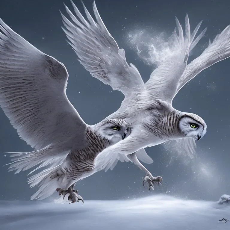 snow OWL wings