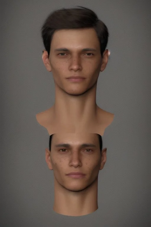 Appearance: Ari has a mixed-race skin tone with a light brown complexion. He has dark hair in a page boy haircut, and his hair length could be somewhere in-between long and short. His face is thin with high cheekbones and dark eyes that are often full of emotion. He stands at around 5 feet 7 inches tall, with a lean build that suggests he doesn't engage in a lot of physical activity. He is of average attractiveness.