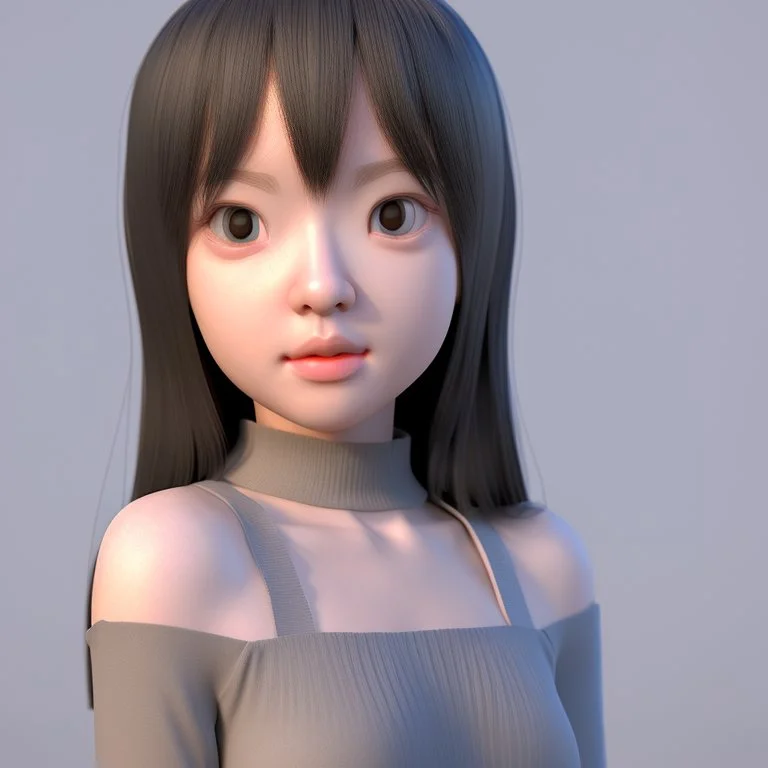 cute girl 3D