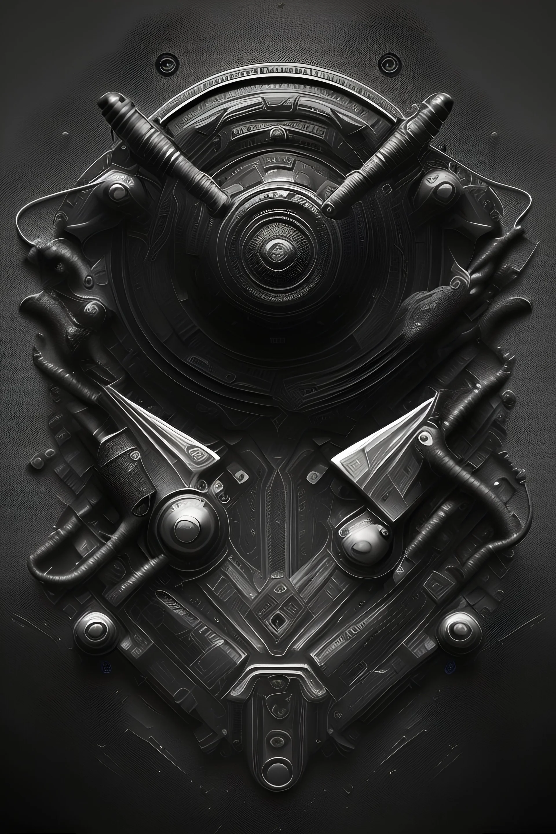 mystic wet dirt black dark gray aggressive dangerous, warp around center white background,