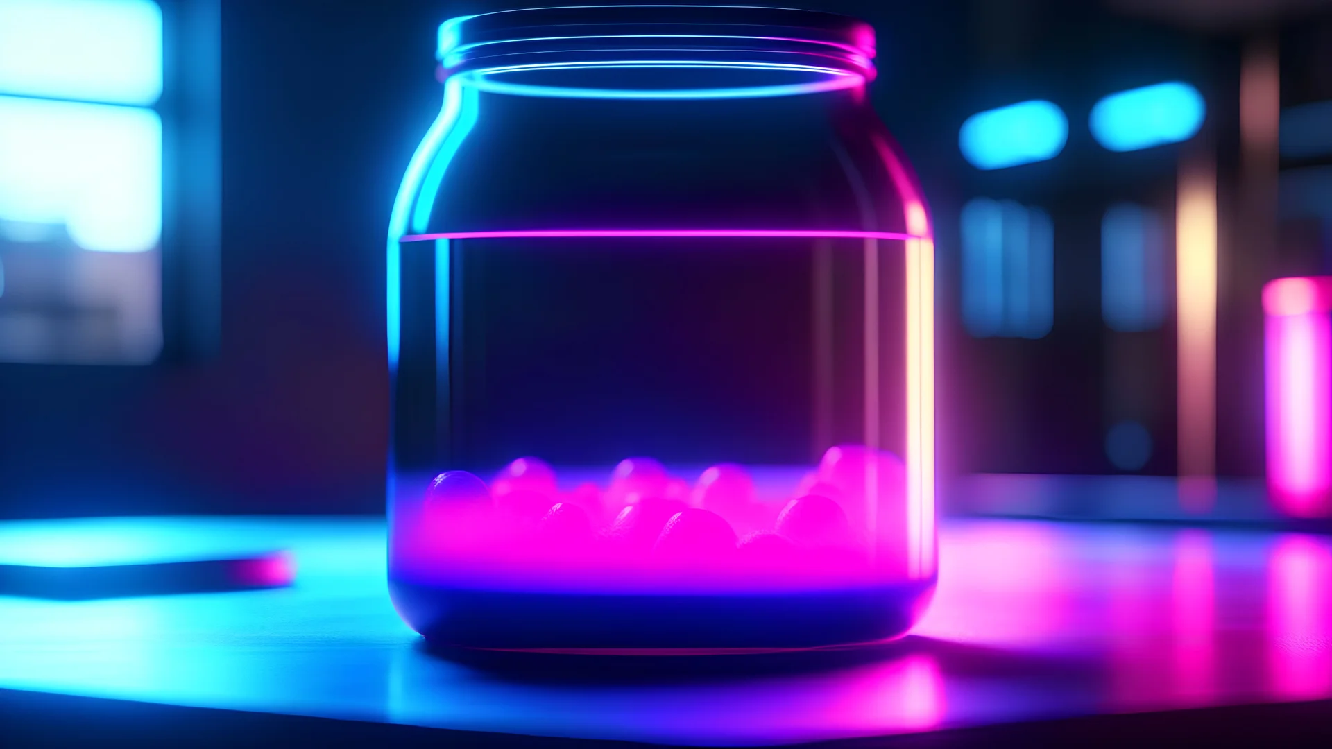 Photoreal magnificent neon vibes dream of love, as seen through a glass, photorealistic, bokeh masterpiece smooth shading, ultra detailed, high resolution, cinematic, unreal 6, subtle shadows, octane render, 8k, cinema 4d, HDR, dust effect, vivid colors