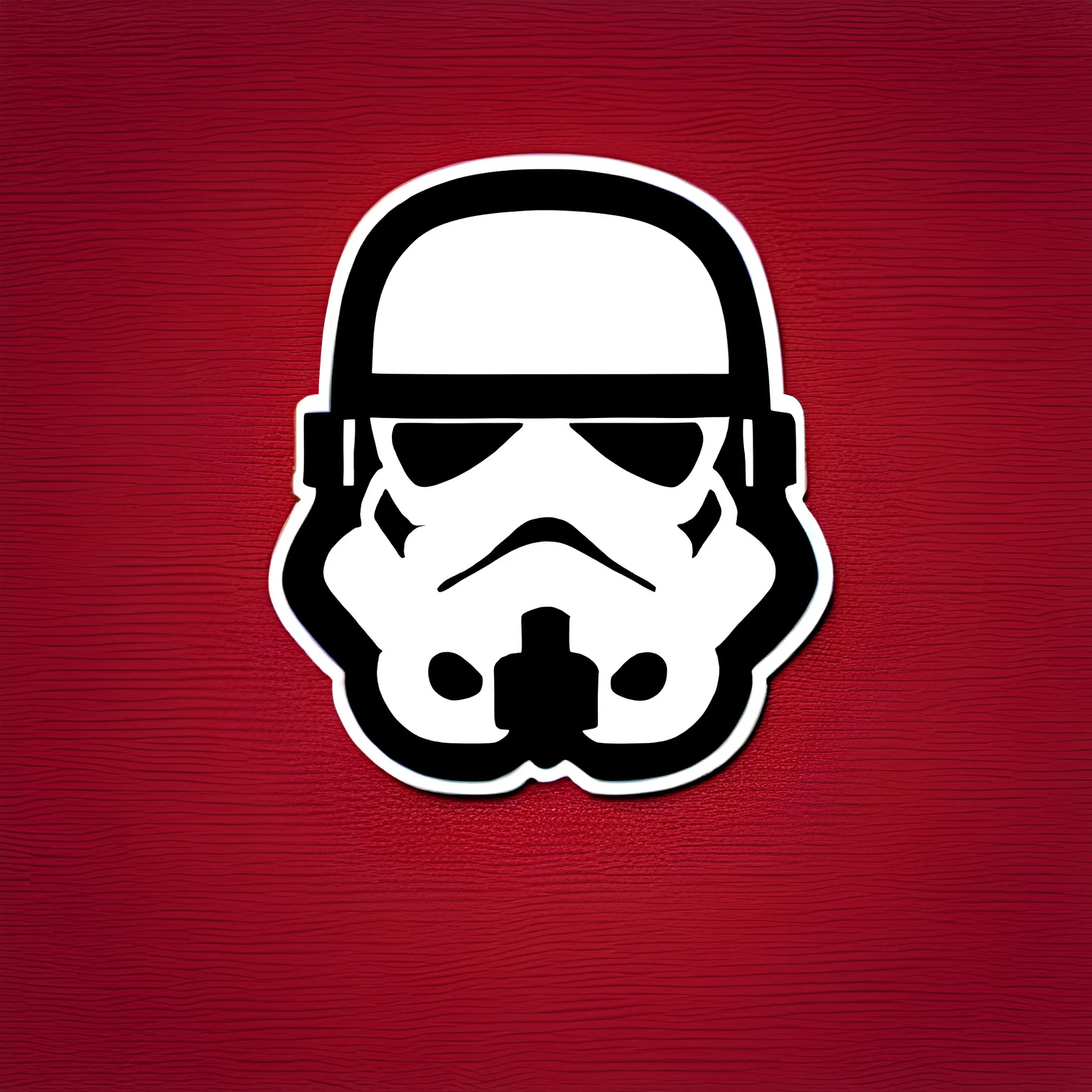 Stormtrooper illustration art by butcher billy, sticker, colorful, illustration, highly detailed, simple, smooth and clean vector curves, no jagged lines, vector art, smooth andy warhol style