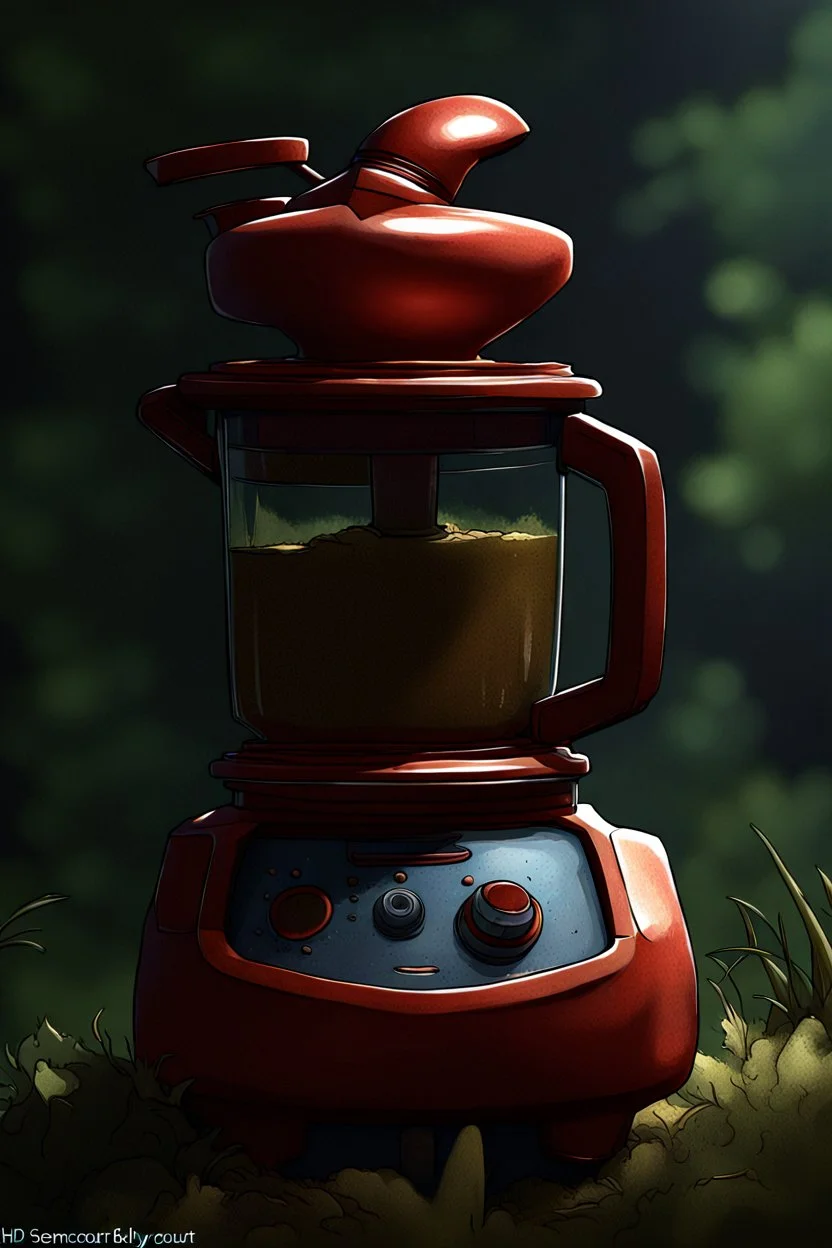 a blender , an ultrafine detailed painting by senior character artist, featured on polycount, sots art, artstation hd, 2d game art, behance hd