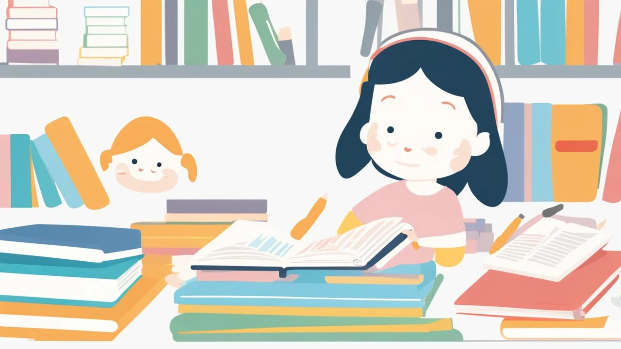 The image for the article could depict a young child sitting at a desk surrounded by colorful books and educational tools, looking at the pages of an open book with curiosity and interest. This image reflects the spirit of learning and exploration in children, illustrating the opportunities that come with developing their love for knowledge and self-learning.