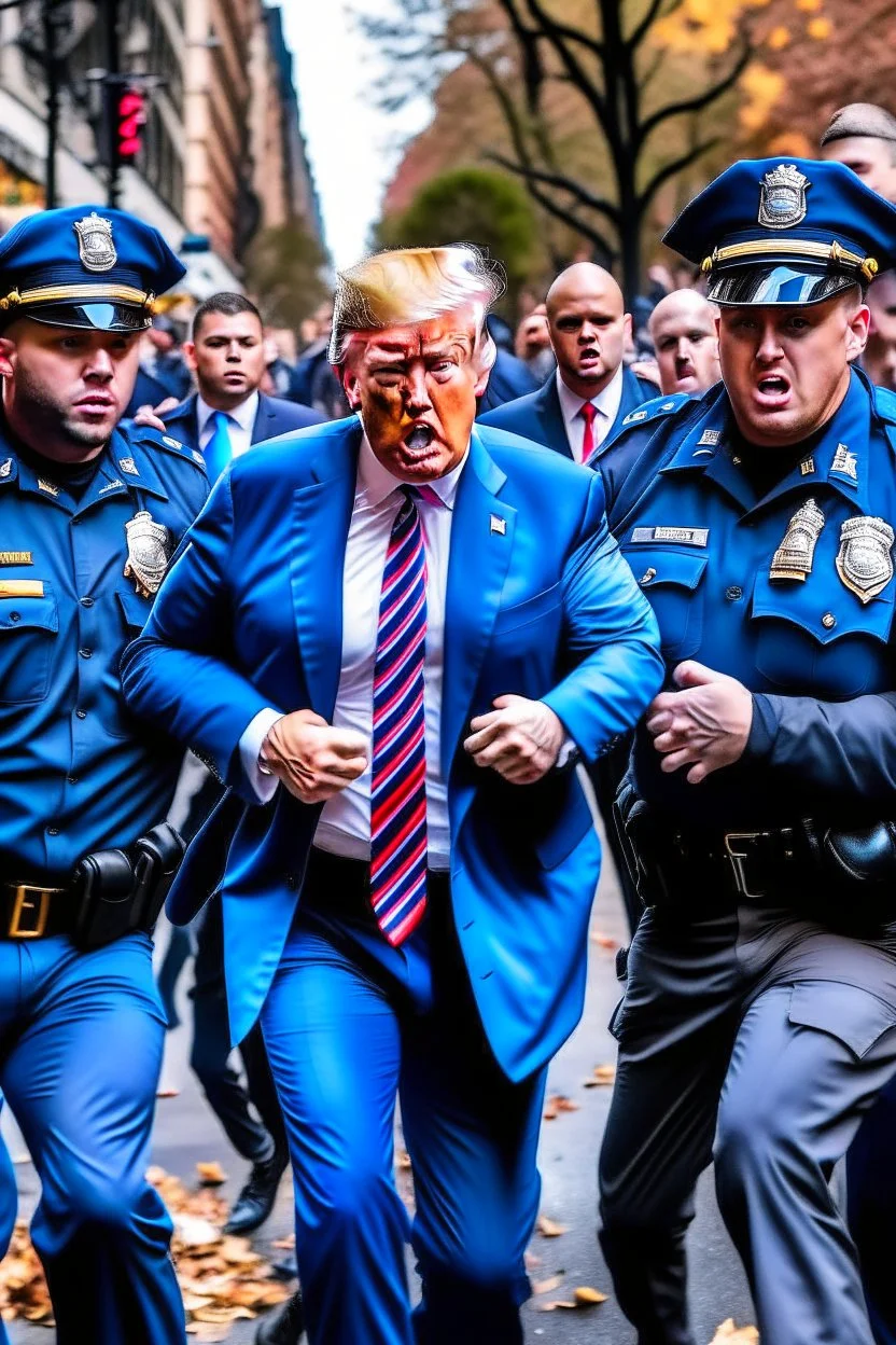 donald trump resisting arrest