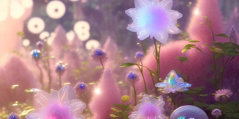 crystal subtle flower in a galactic ambiance beautiful fairy, transparent, delicate colors, in the foreground, full of details, smooth，soft light atmosphere, light effect，vaporwave colorful, concept art, smooth, extremely sharp detail, finely tuned detail, ultra high definition, 8 k, unreal engine 5, ultra sharp focus