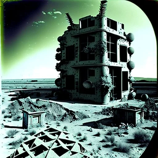 Foto di un wasteland, macabro, Max Ernst vision