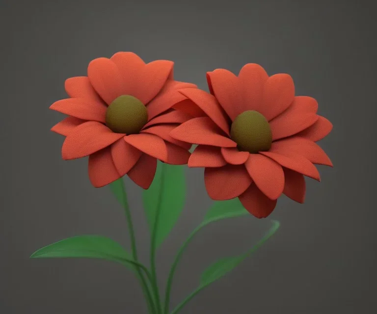 Flower 3d rendering