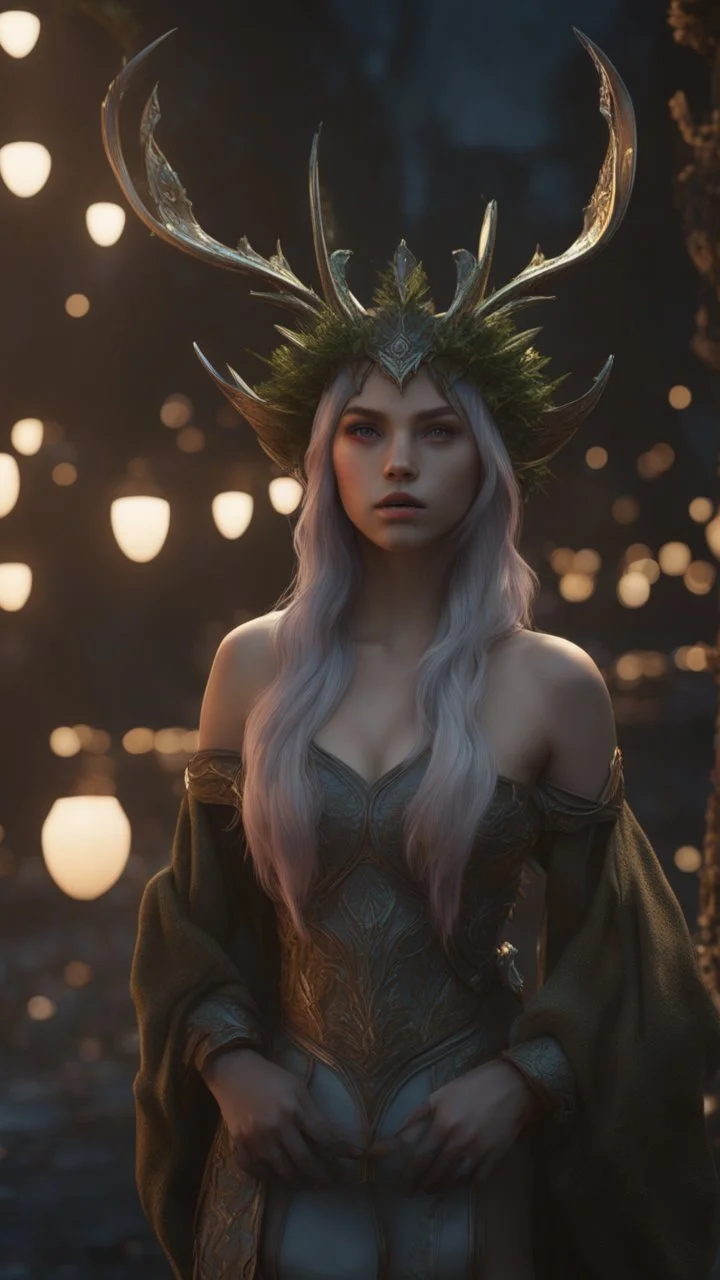 pwesian girl,Elves, pale sunrise, cinematic lighting, battered, low angle, 4k, hyper realistic, focused, extreme details, unreal engine 5, cinematic, masterpiece neon lights reflections, reflection mapping, intricate design and details, dramatic lighting, hyperrealism, photorealistic, cinematic (shot from below) full body