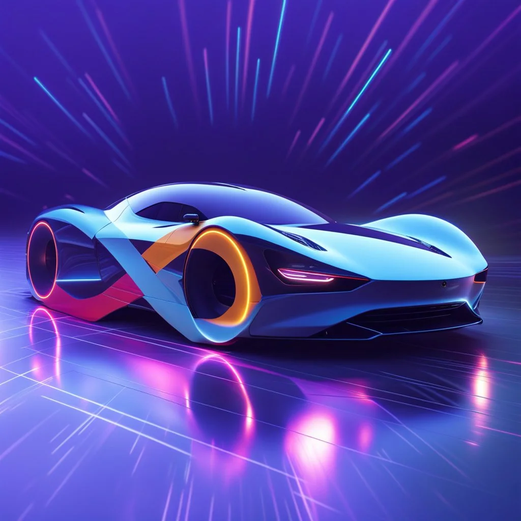 infinity symbol ∞ as a futuristic supercars wheels, futuristic supercar built for extreme speed, striking, neon, chiaroscuro, dramatic, captivating, powerful, fantasy, beautiful, octane render, 16k post-production, artstation: award-winning: atmospheric: commanding: fantastical: clarity: ultra quality: striking: brilliance: stunning colors: amazing depth; lens: f/11, 35mm