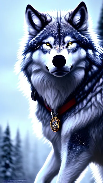 White fur, Werewolf, Red eyes, character, full body portrait, expert, insanely detailed, 4k resolution, cinematic smooth, intricate detail, fluffy, award wining portrait, anthropomorphic wolf