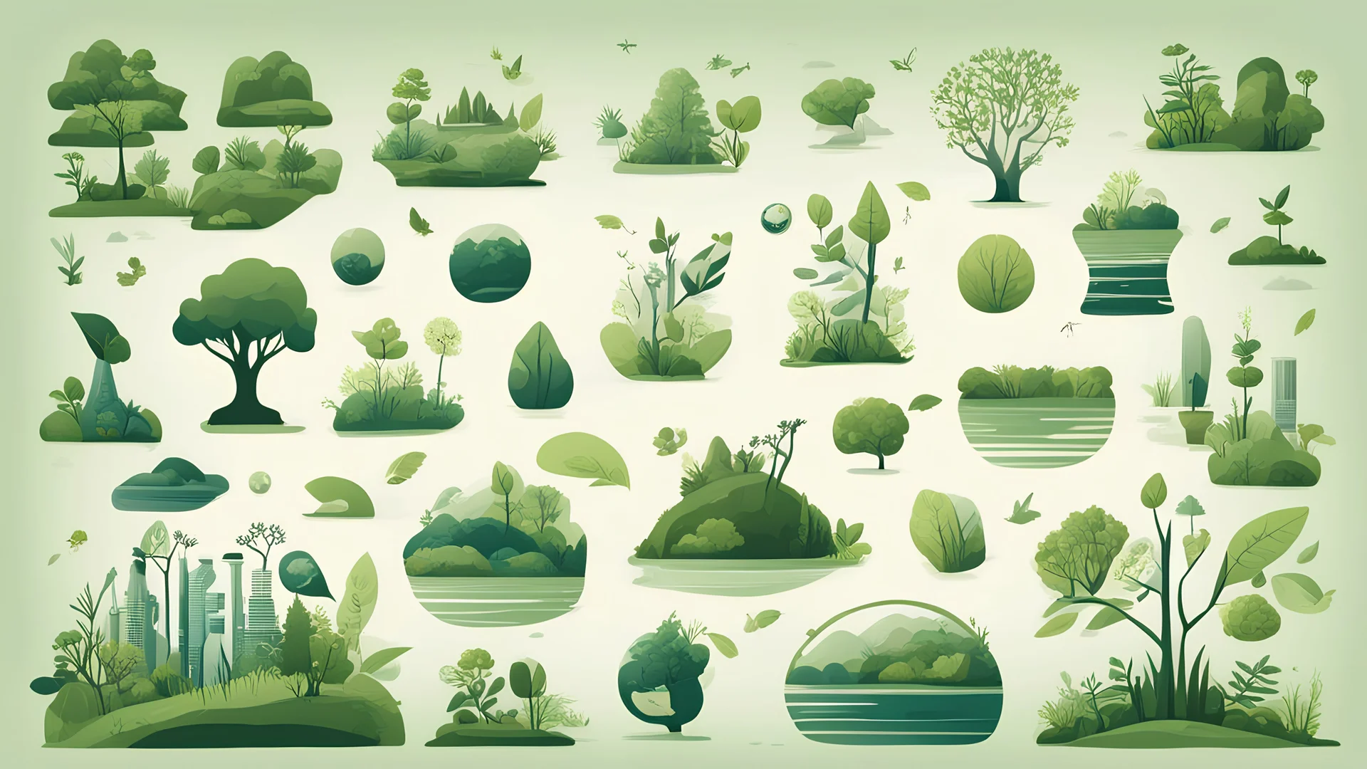 Environmental Conservation: Nature Preservation Illustrations