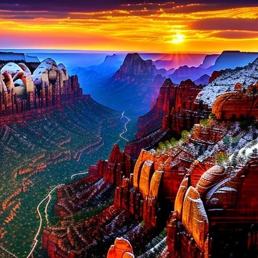 Zion National Park, Utah,aerial view,cloudy,extremely detailed digital painting, high resolution,8k, realistic, beautiful, volumetric lighting, mystical colors ,perfectly centered image, perfect composition, rim light, beautiful lighting,masterpiece, stunning scene, raytracing, anatomically correct, in the style Van Gogh and robert e howard and Ken Kelley and Ohrai Noriyoshi and Simon Bisley and tomzj1.