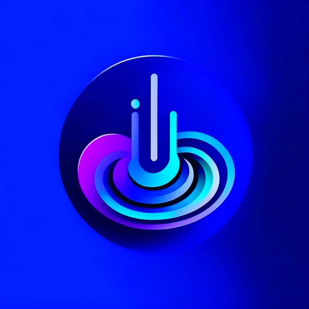 logo for telecom company vector blue purple mobile