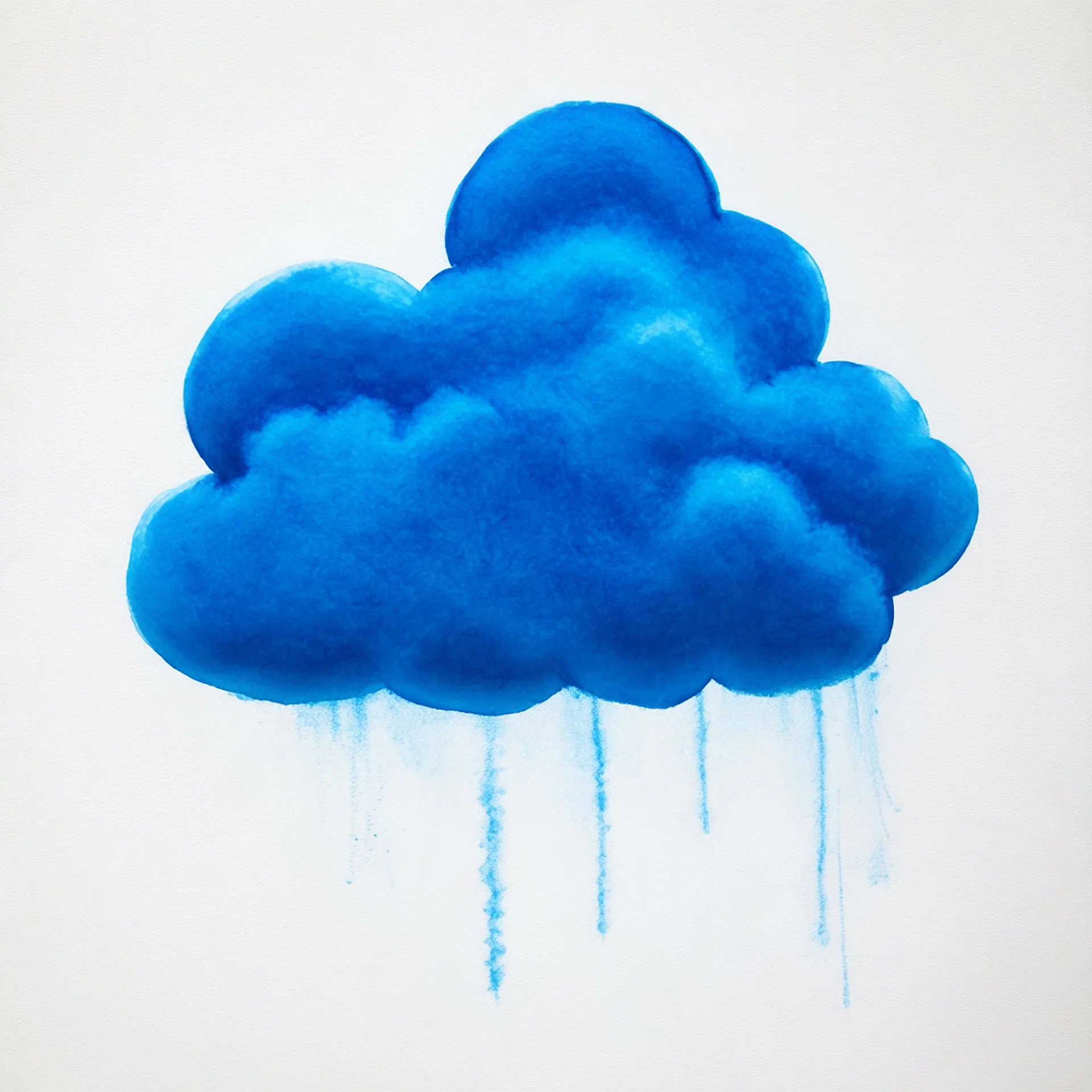 Cloud, Klein blue color