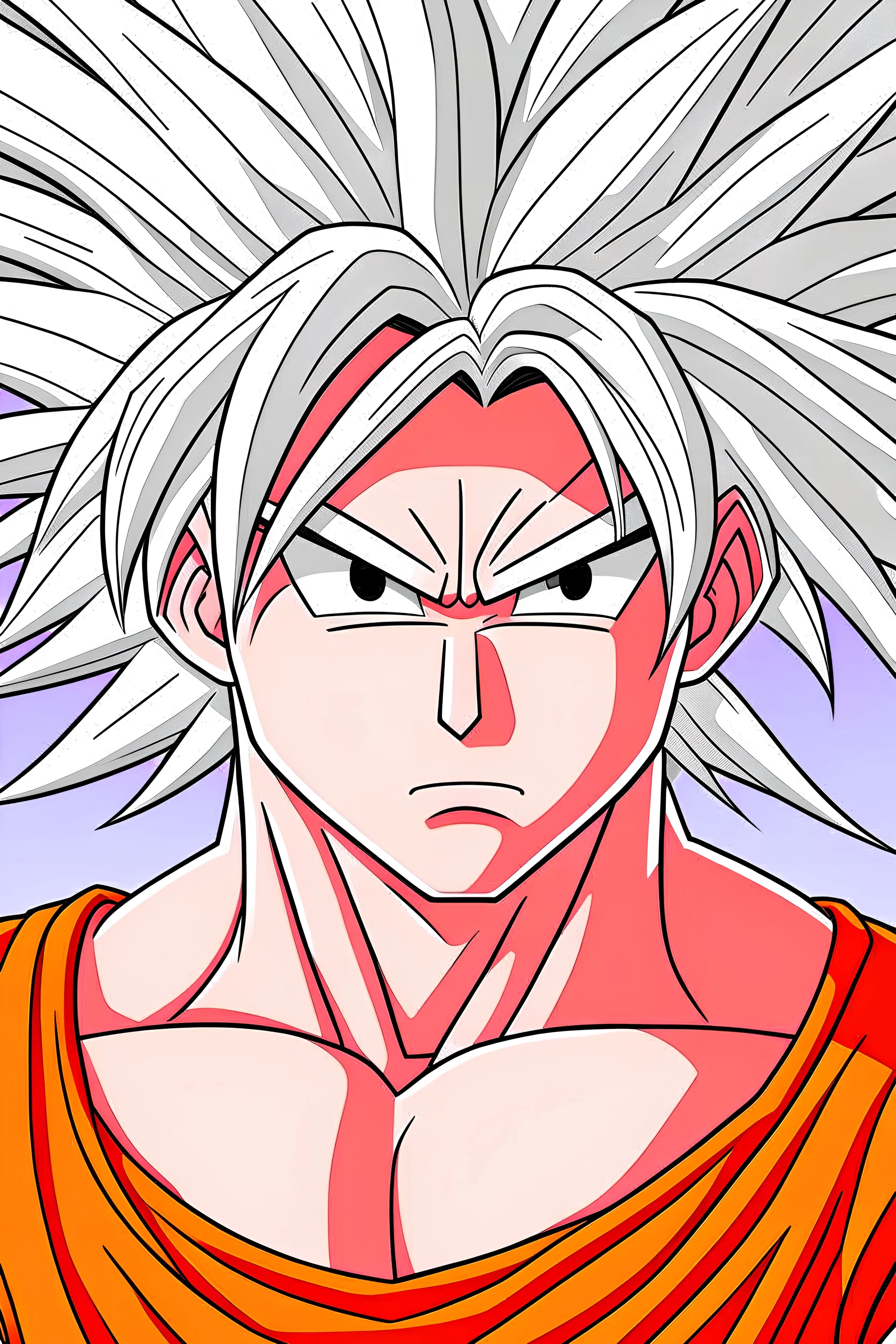 Goku de cabelo branco is a white hair