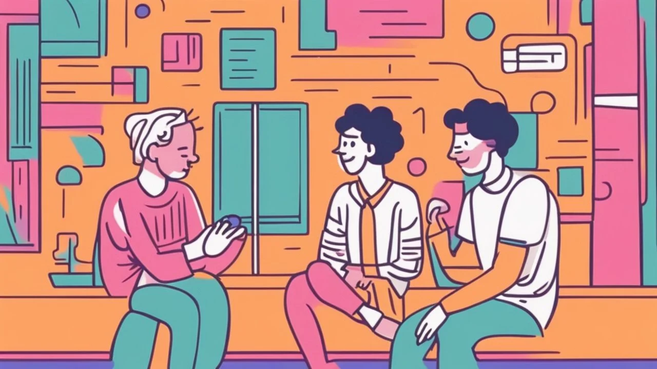 A thumbnail image that perfectly represents the video's topic. It shows two individuals engaged in an open and friendly conversation, with both of them appearing to exchange ideas and wearing smiles. The atmosphere is positive and comfortable, reflecting the importance of understanding and communication in human relationships. The bright and appealing colors add an attractive and intriguing look to the image.