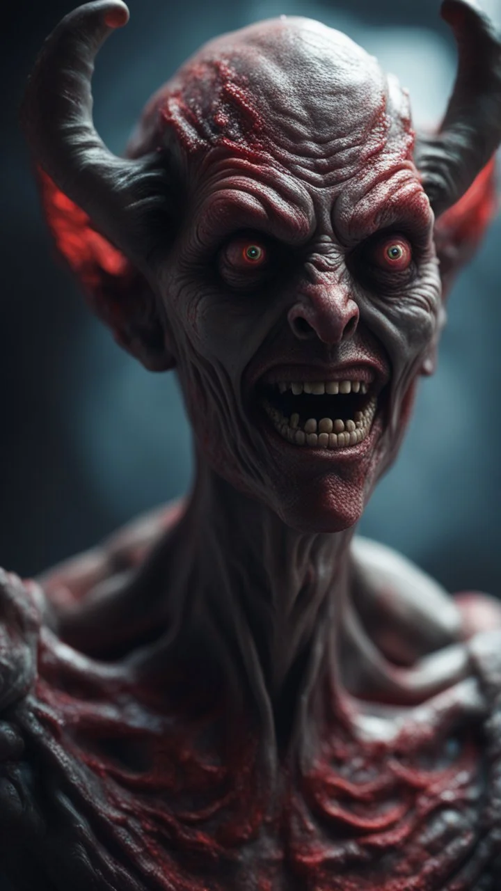 the demon from the movie "insidious", bokeh like f/0.8, tilt-shift lens 8k, high detail, smooth render, down-light, unreal engine, prize winning