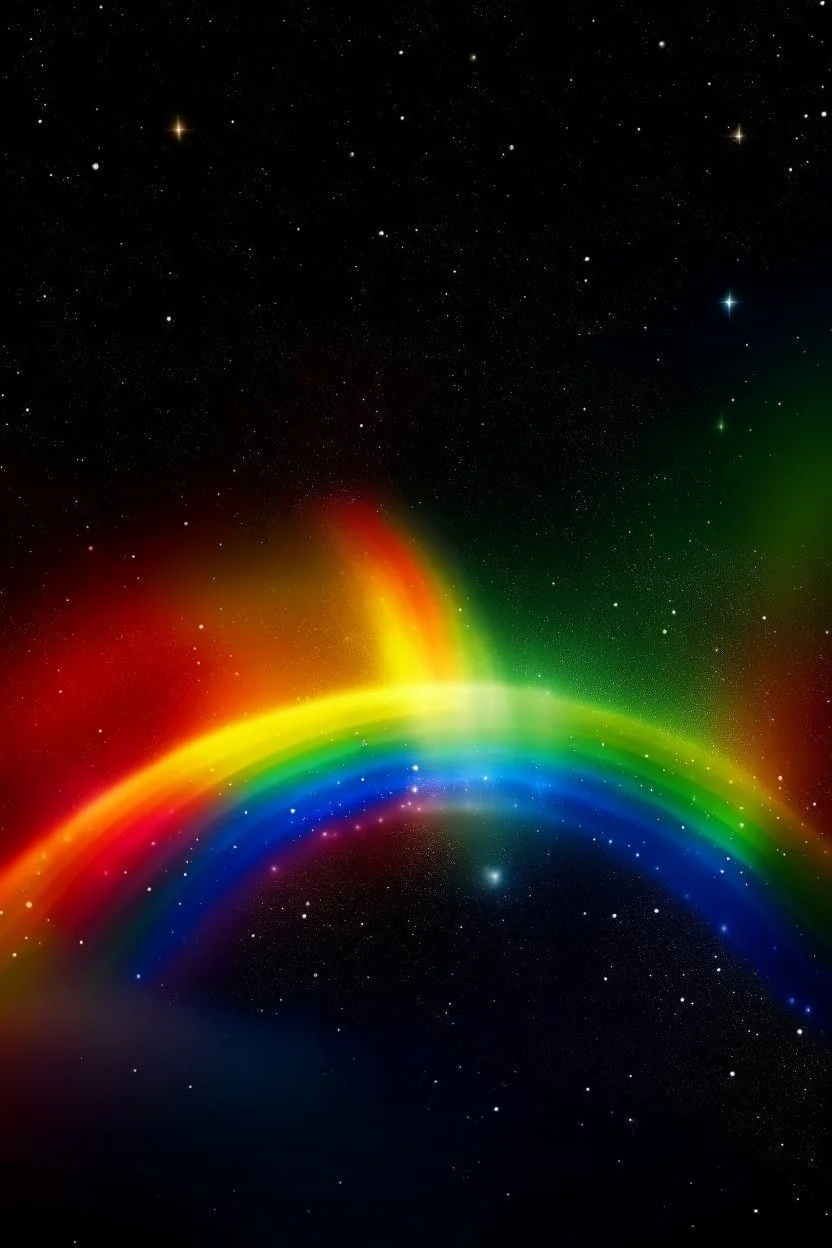 rainbow in space