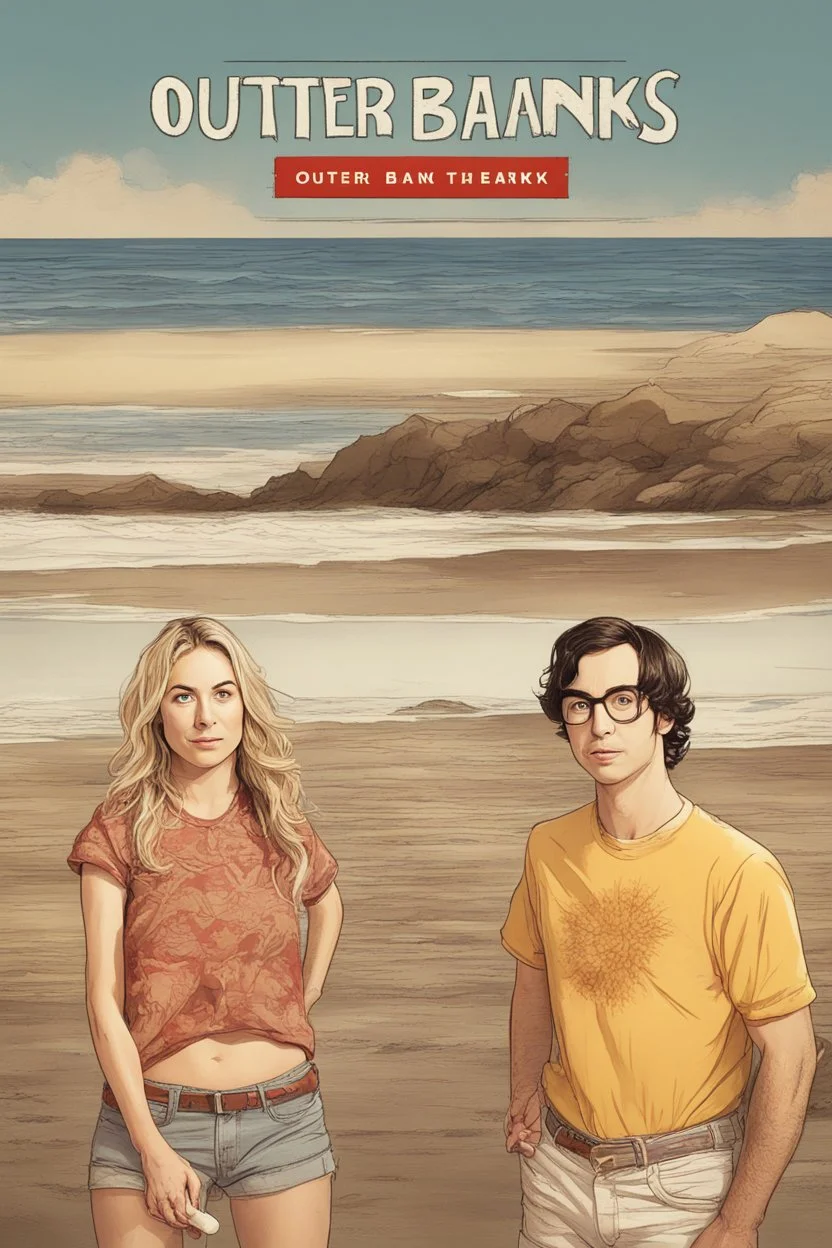 Netflix's Outer Banks in the style of The Big Bang Theory Show