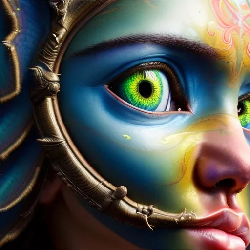 Insanely detailed photograph of an elaborate beautiful hawk goddess intricate glowing skin eyes intricate hawk lashes fur dress hyperdetailed painting by Anna Dittmann Huang Guangjian and Dan Witz CGSociety ZBrush Central fantasy art album cover art 4K 64 megapixels 8K resolution HDR Greek shiny space colours jewelry celestial hair eyes light"