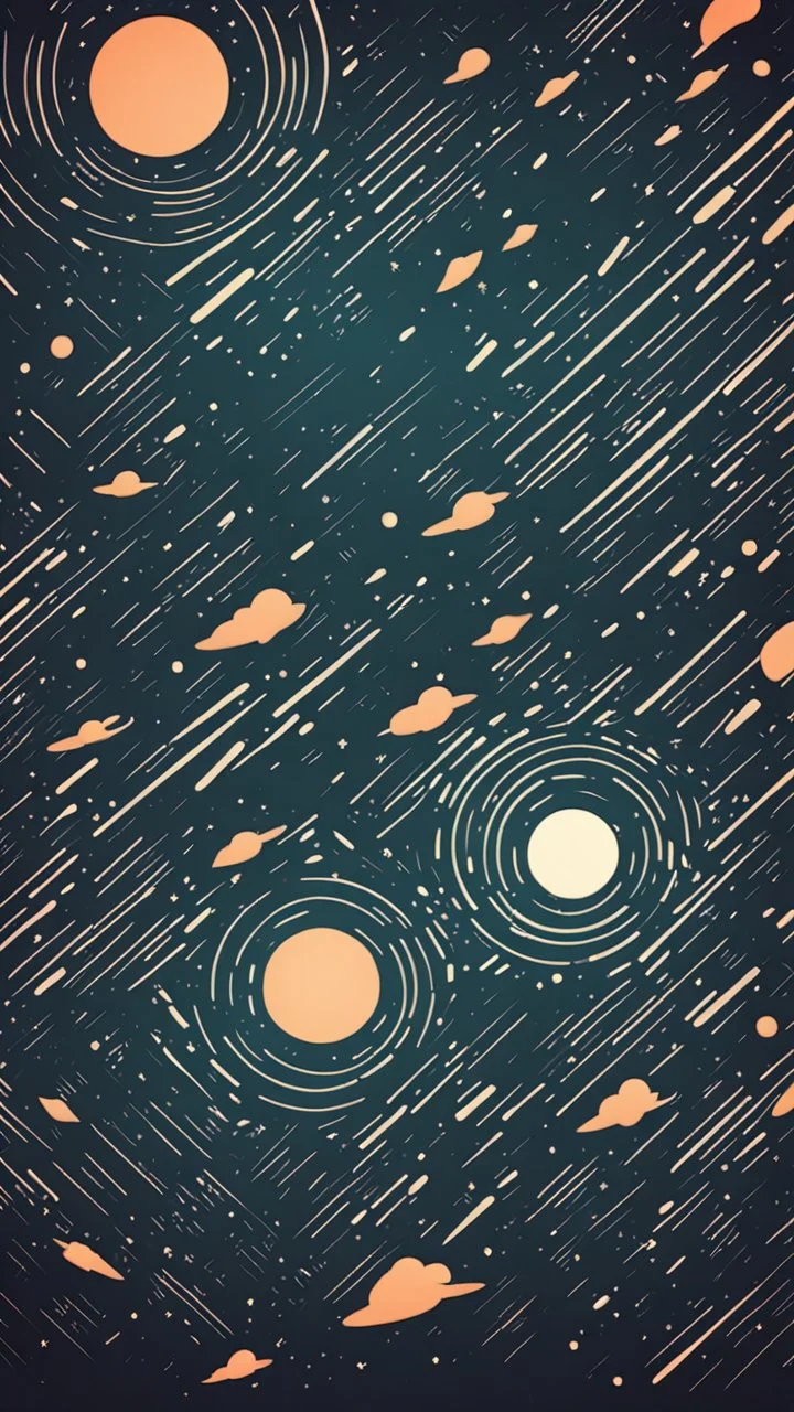 space background stylized. retro