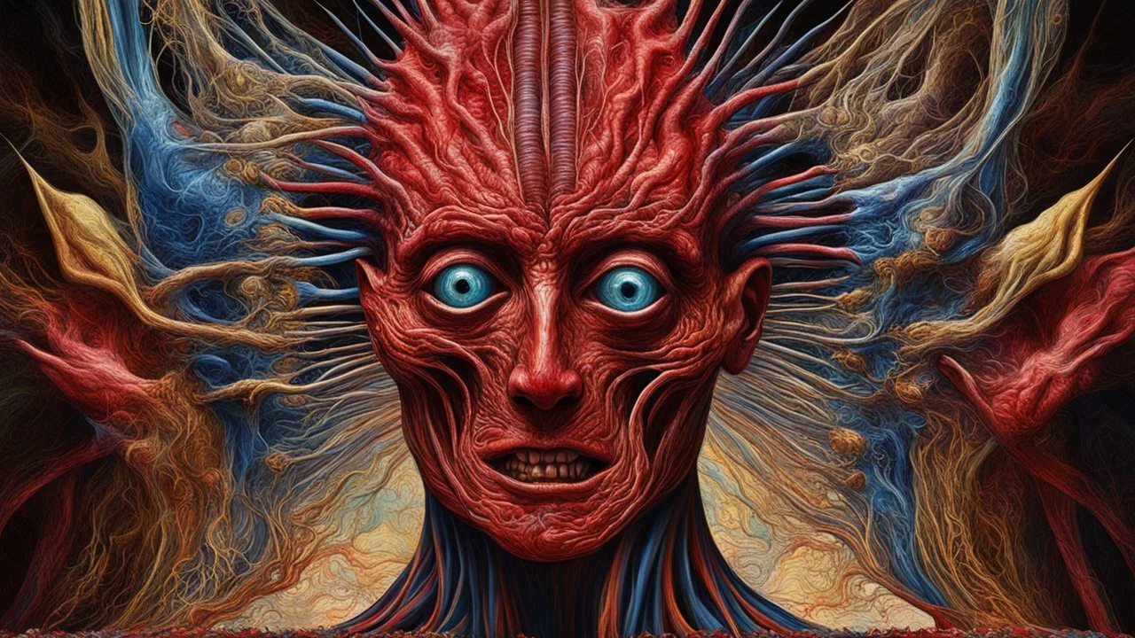 Trigeminal Neuralgia || surreal masterpiece, in the styles of Agostino Arrivabene and James McCarthy and Robert Venosa, mixed media, imperial colors, cinematic, sharp focus, highest resolution