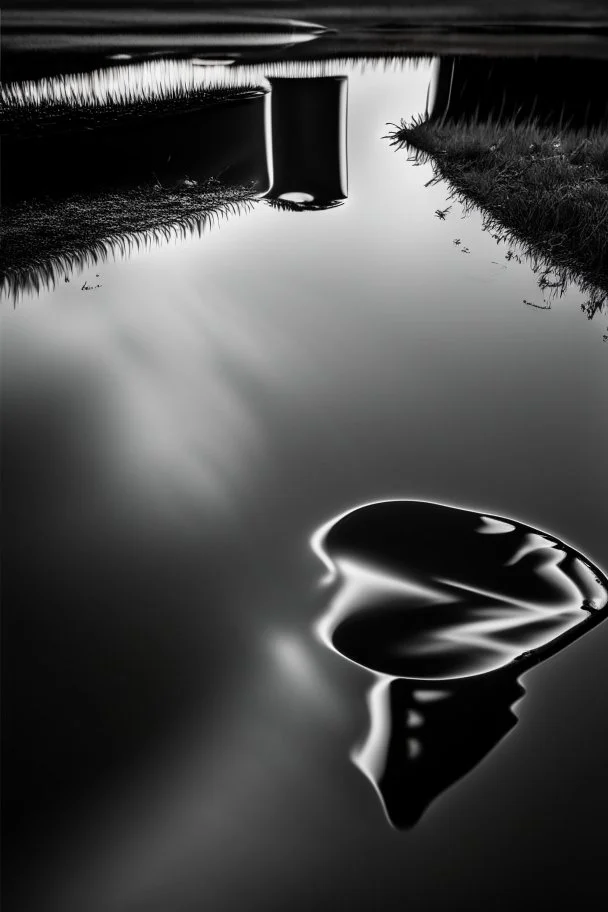 The singular photogenic moment that captures reflections on a beautifully black surface is strongly governed by the rule of thirds a guiding principle in the art of composition in photography particularly when infusing the bold aesthetic of black and white contrast and the subtle nuances of shadows all reflecting through the lens of the prestigious Canon 5d Mark IV, poised perfectly in the rule of thirds, the unique curves and angles reflecting in the black surface with striking contrast in blac