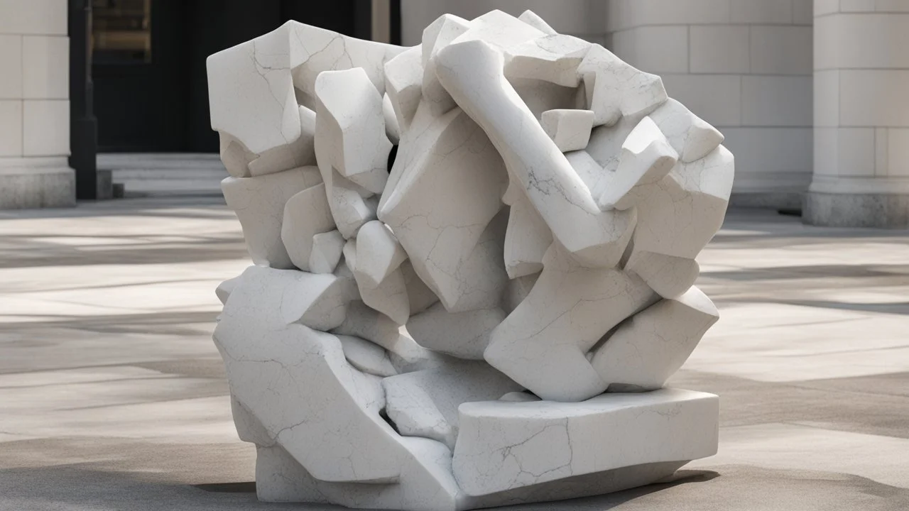 broken marble sculpture